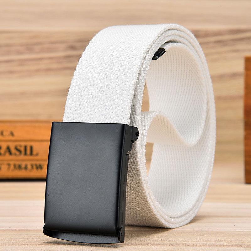 Ремень унисекс из холста, повседневные тканые джинсы с комбинезоном, ремень в стиле милитари из холста