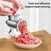 Meat Grinder Stainless Steel Blade Manual Mincer 3-in-1 Sausage Maker Low Noise Operation Kitchen Meat Grinder