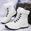 High-Top Thick Plush Warm Women'S Snow Boots Comfortable Non-Slip Cotton Shoes Outdoor Waterproof Sports Style Platform Shoes
