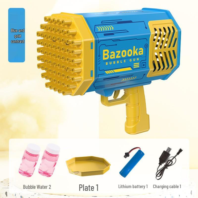 Popular Kid's 32-Hole Electric Bubble Gun - Automatic Handheld Toy for Bubbles