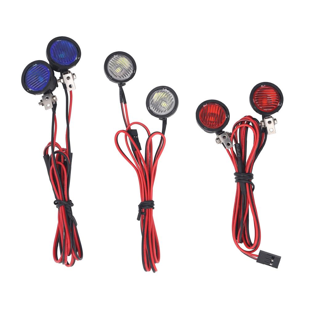 RC Car Front Spotlight for Axial for SCX10 90046 for Redcat 2 LEDs High Brightness RC Headlight for 