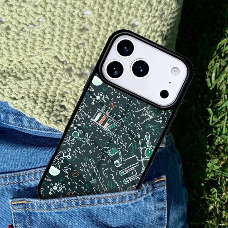 Мягкий чехол для телефона с рисунком по биологии и химии для IPhone 11 12 13 14 15 16e 17 Pro Max Чехол для IPhone 17 Air