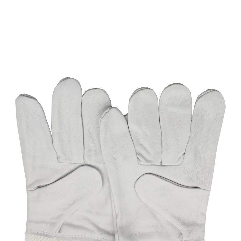 Перчатки пчеловода против пчел Защитные рукава для пчеловодства Вентилированная овчина и парусина Для инструментов пчеловодства Перчатки пчеловода