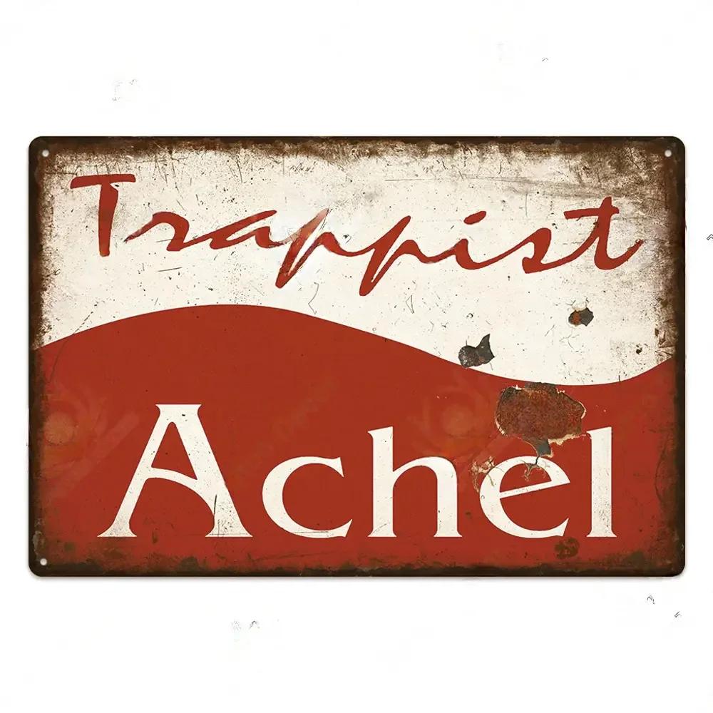 Ретро бельгийский пивной бренд постер винтажный знак металлический знак декоративная табличка для комнаты бар паб человек пещера клуб настенное украшение