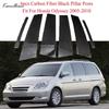 6pcs Car Pillar Posts for  Honda Odyssey 2005 2006 2007 2008-2010 Glossy Black Door Window Trim Stickers Decorative Accessories
