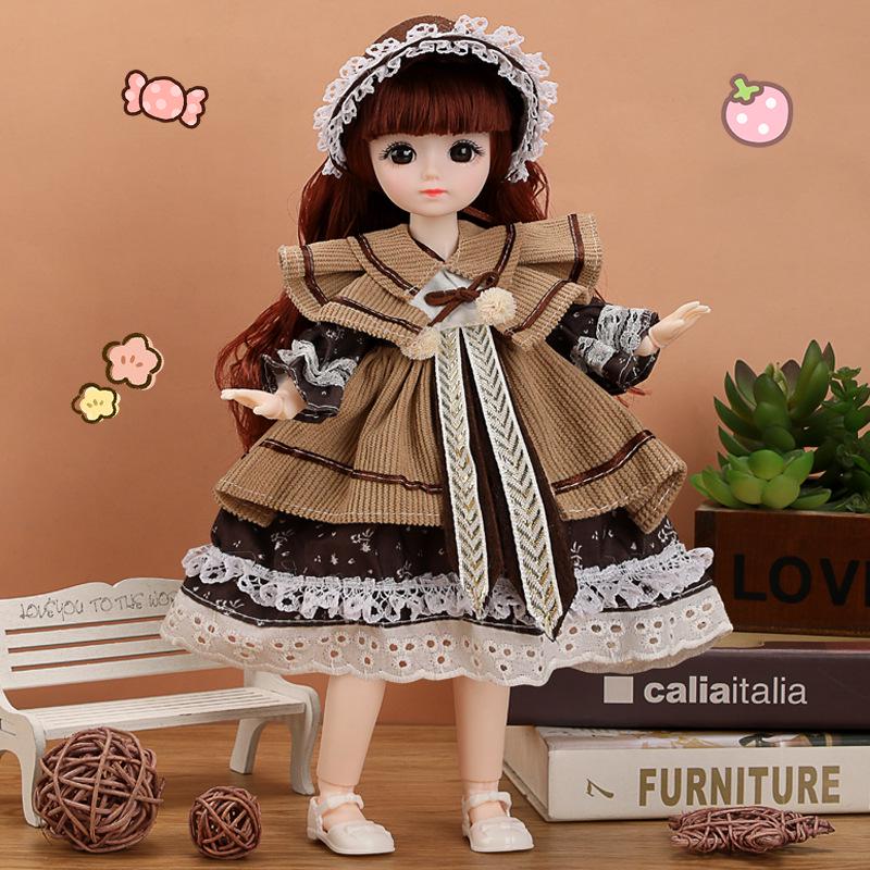 30см 6-шарнирная кукла BJD принцесса с детским лицом - Идеальный подарок на день рождения для девочек
