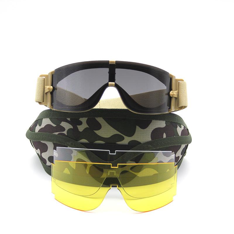 X800 Тактические очки для любителей активного отдыха CS, ударопрочные взрывозащищенные очки, спортивные защитные очки