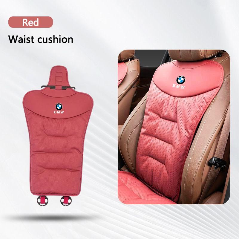 FNBA6 Luxury Car Breathable Cushion Soft Backrest Mat Seat Pad Cover For BMW 50th X5 X6 F30 E60 F20 E46 E90 F10 G10 G20 F16 5 7 Series