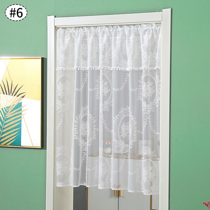 Короткие белые кружевные шторы, полузанавески для кабинок, декоративные оконные шторы, шторы для дома, кухонные принадлежности для гостиной