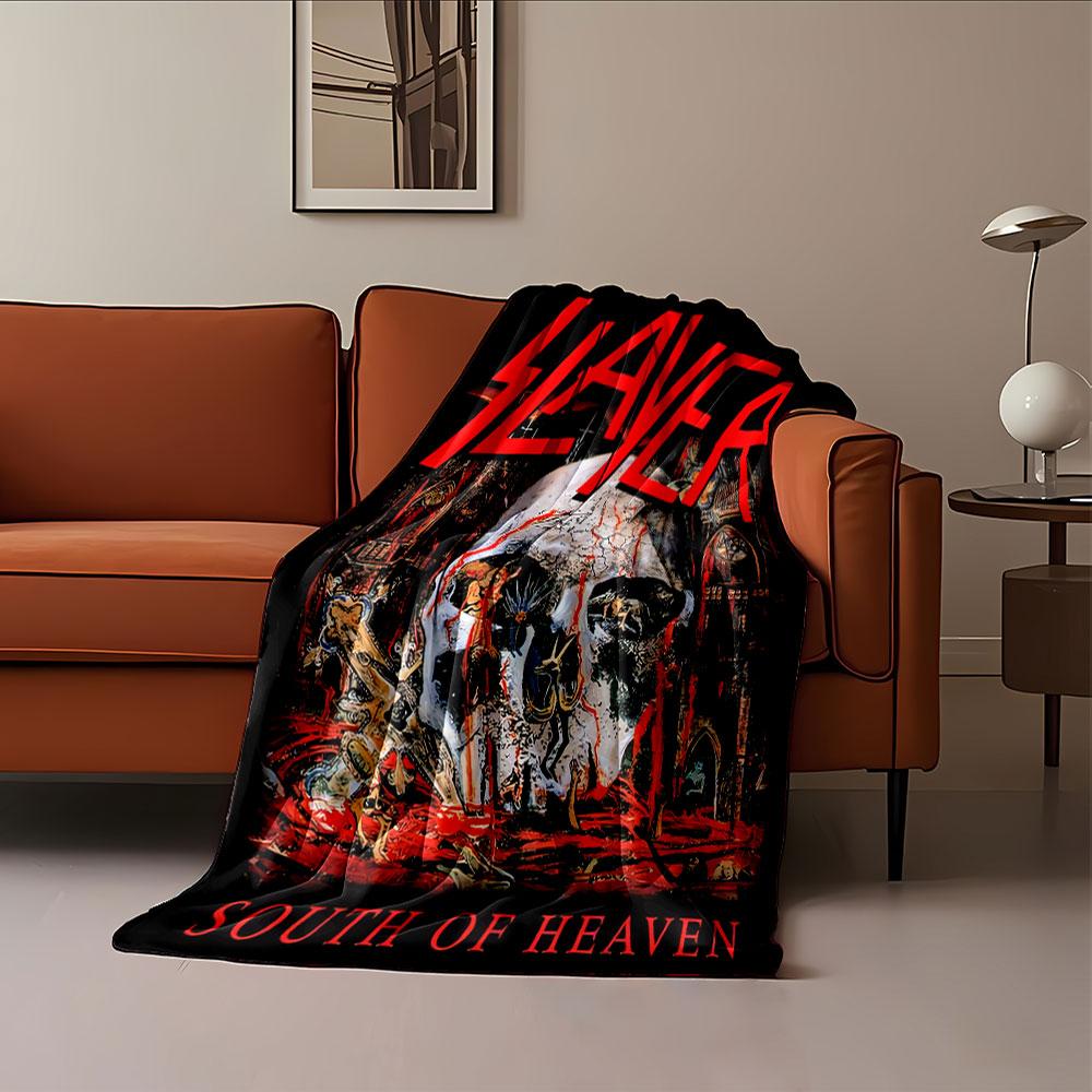 Slayer South of Heaven Blanket for all seasons blanket lunch break throw gift