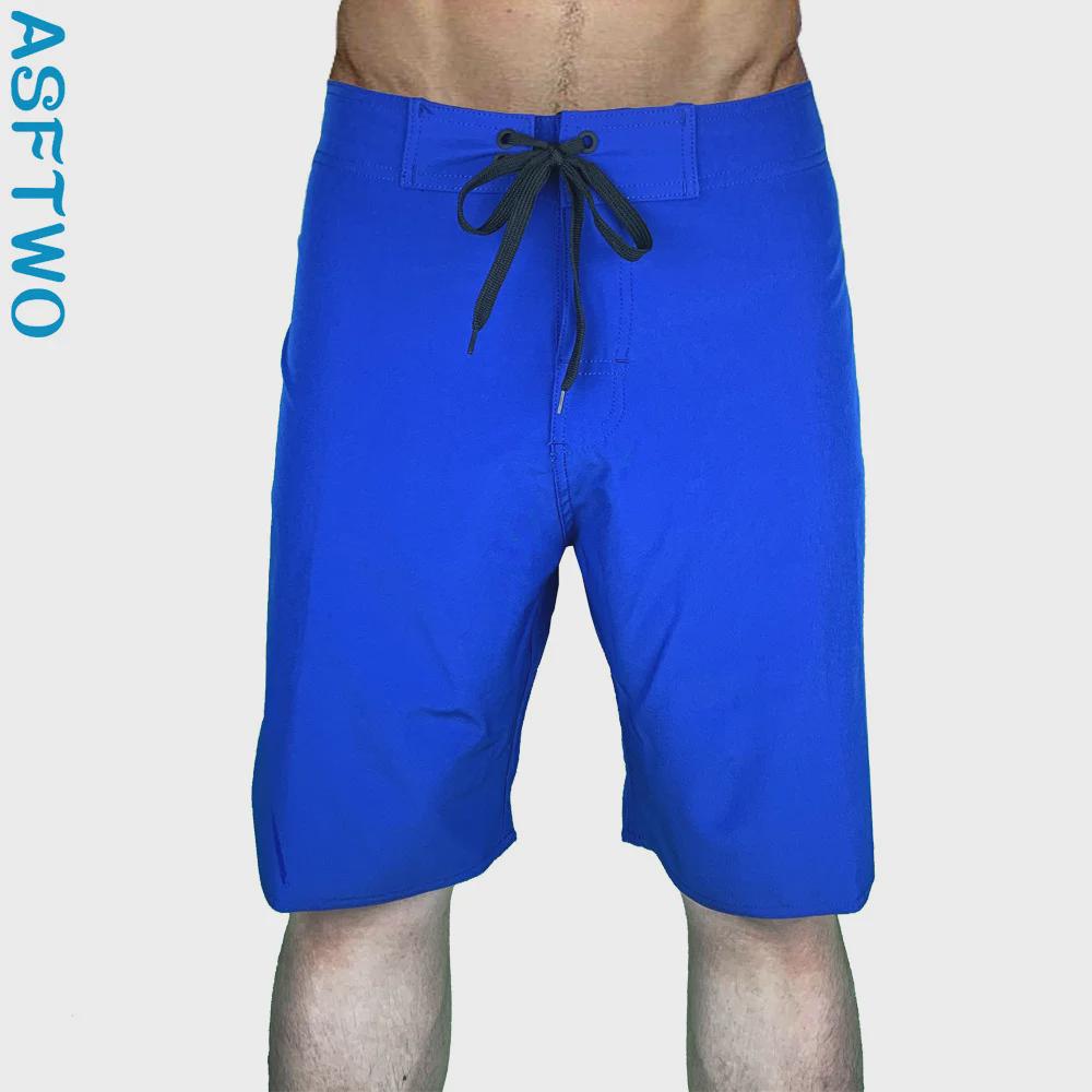 Men’s Waterproof Stretch Quick-Dry Surf Shorts - Summer Casual Solid Color