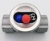 1/2" 3/4" 1" BSPT Внутренняя резьба Нержавеющая сталь 304 Смотровое стекло для окна Поплавковый шарик Индикатор потока Вода Масло