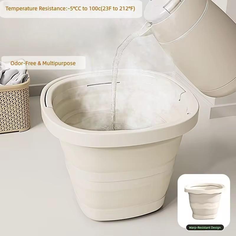 Ultra-Thin 2-Inch Foldable Car Wash Bucket 5L/10L for Vehicle Detailing and Cleaning