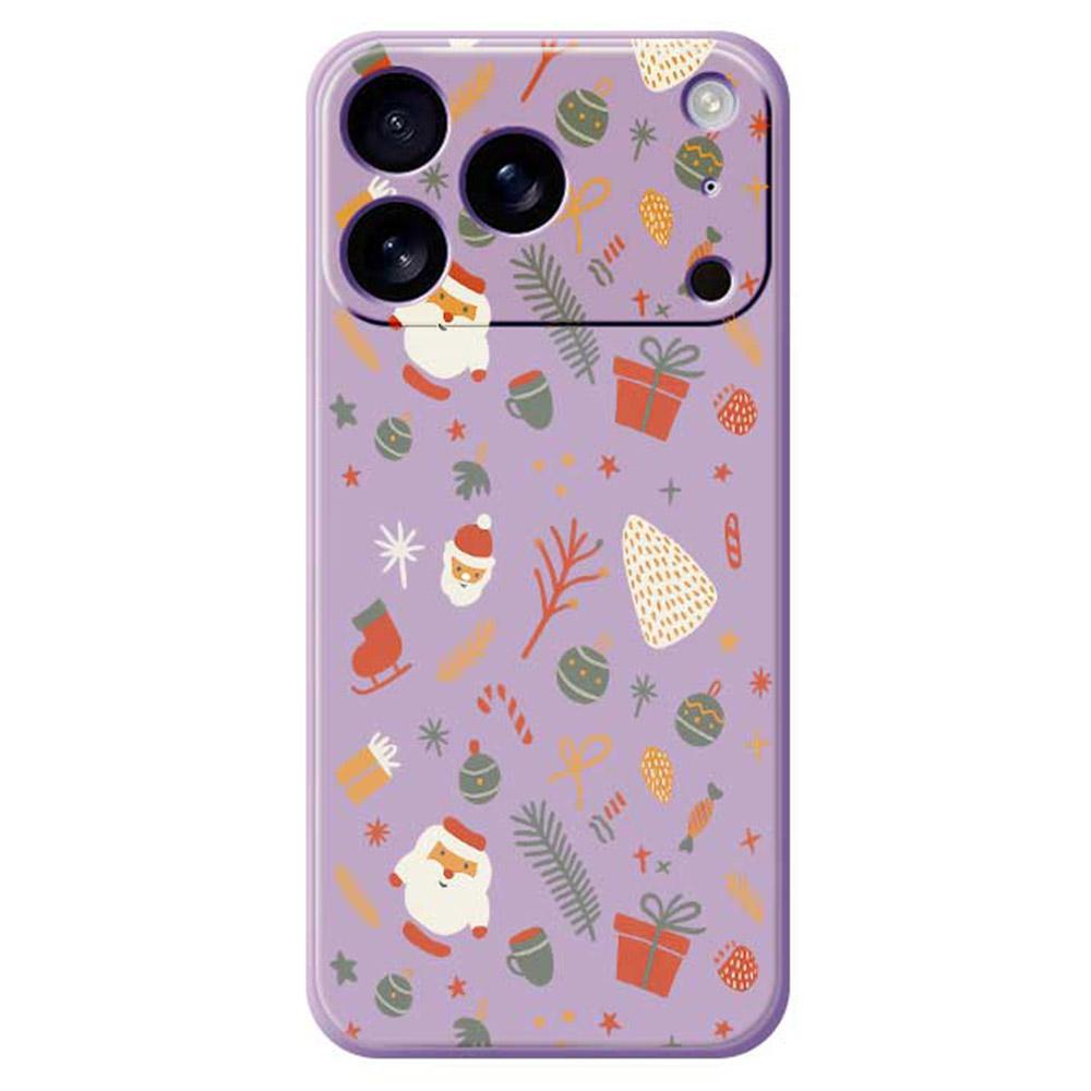 For iPhone 17 Pro Max Case Candy Gifts Pattern Printing Straight Edge TPU Phone Back Cover