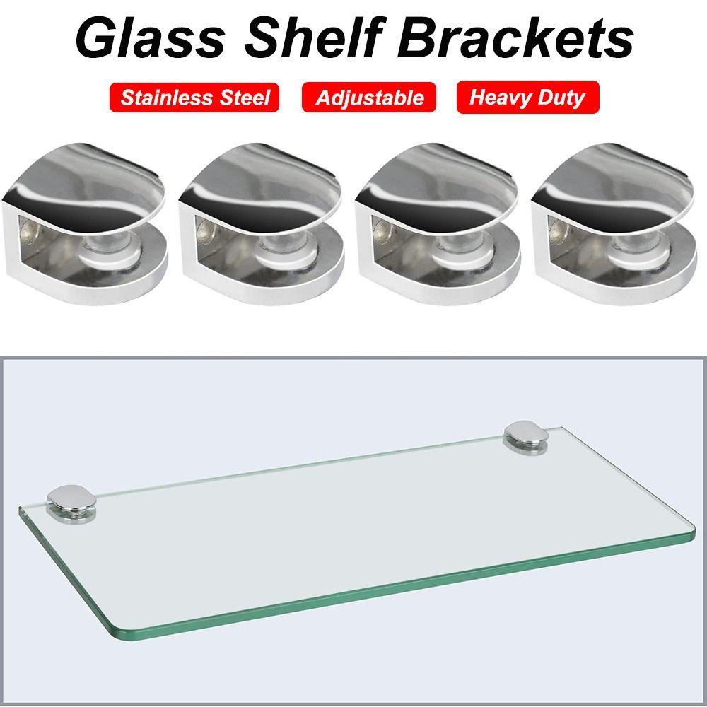 Прочный Держатель для Перил Регулируемый Деревянные Стеклянные Полки Зажим Крепеж Ванная Комната Зажим Держатель