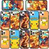 Чехол для телефона Samsung Galaxy S23 S24 iPhone 16 15 14 Xiaomi Redmi Note 13 12 11 Plus 10 Pro Max OPPO Huawei Anime Pikachu Pokemon GO Charmander Cover