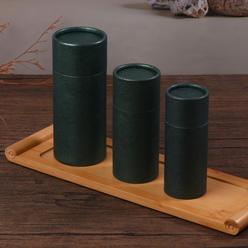 Круглая картонная подарочная коробка Упаковка для флаконов косметических эфирных масел Упаковка для помады Упаковка для духов Коробки из крафт-бумаги