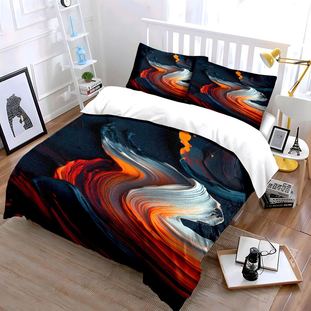 Abstract swirls of color. Bedding sets Duvet cover sets Duvet covers Pillowcases(1 * Duvet Cover 2 * Pillowcases, without duvet insert)