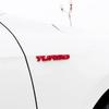 9.7 * 1.1 см Автомобильная 3D металлическая наклейка-логотип автомобиля TURBO с турбонаддувом из цинкового сплава для автомобилей