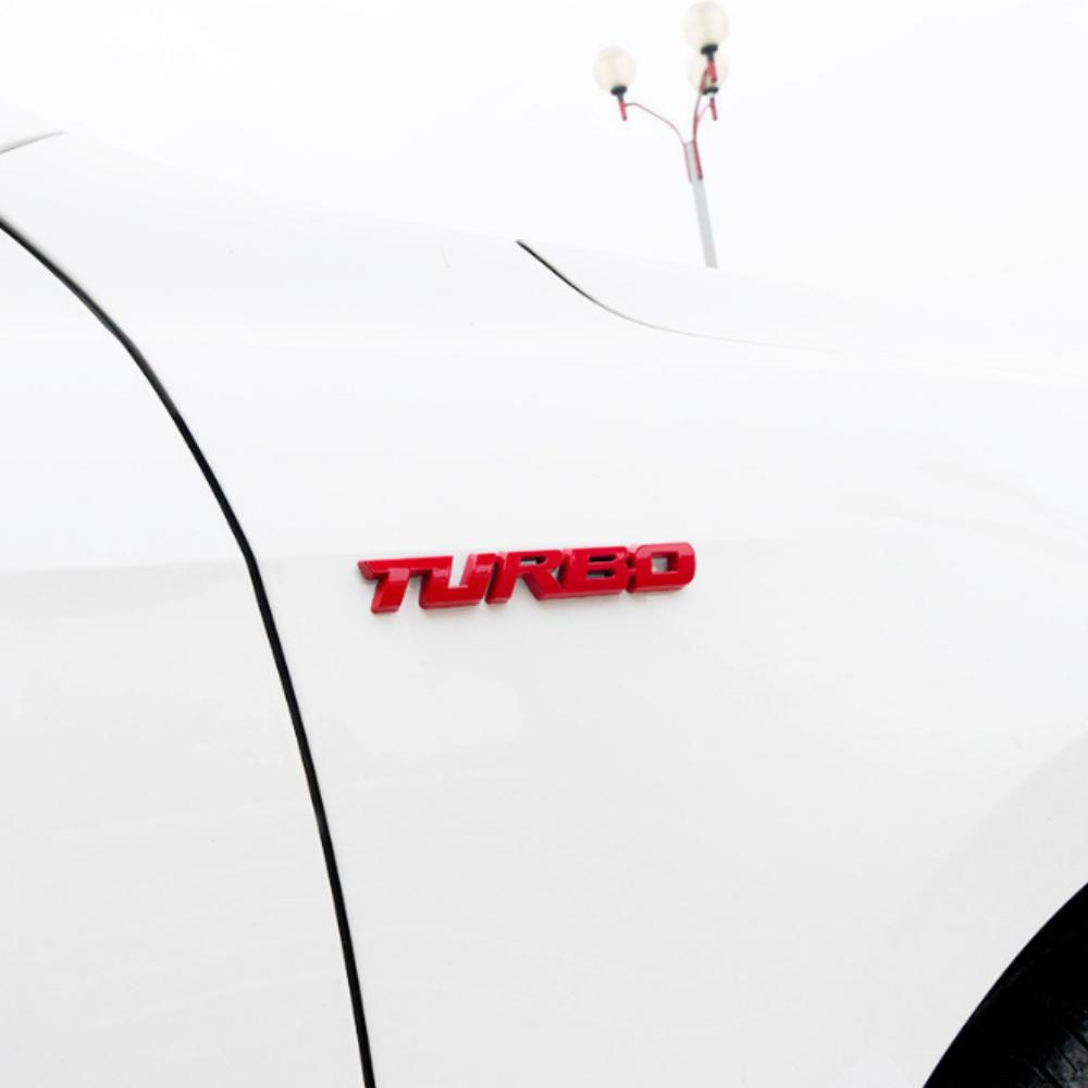 9.7 * 1.1 см Автомобильная 3D металлическая наклейка-логотип автомобиля TURBO с турбонаддувом из цинкового сплава для автомобилей