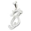 [I3618] - Silver Pendant 'Sublime Cat' Silver White (rhodium-plated) - 20x13 Mm