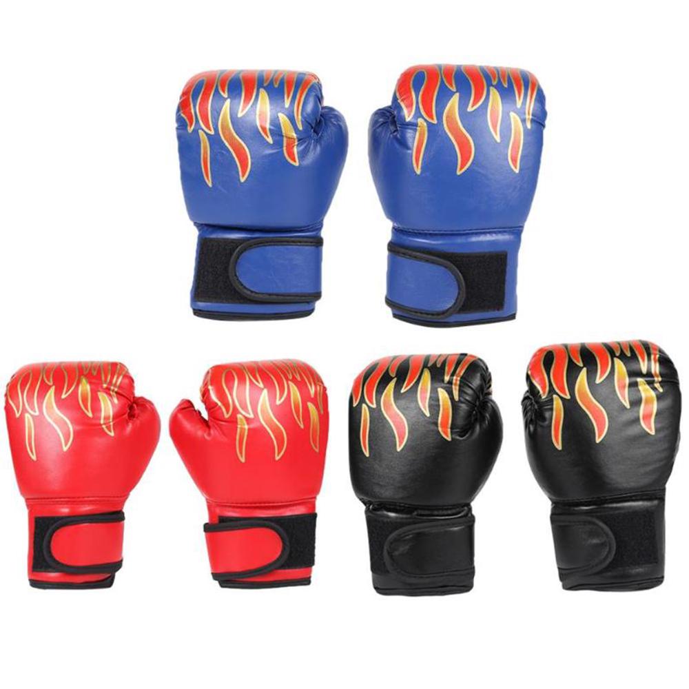 PU Leather Breathable Fighting Boxing Training Glove Flame Gloves Boxing Gloves Sparring Glove