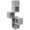 Wall Corner Shelf Sonoma Grey 48 X 48 X 120 Cm Engineered Wood