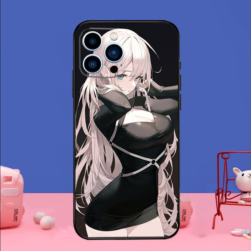 Милый сексуальный аниме-чехол для телефона iPhone 17 16 15 14 13 11 12 Pro Max Plus 13 12 mini 16e 17 Air Защитный бампер