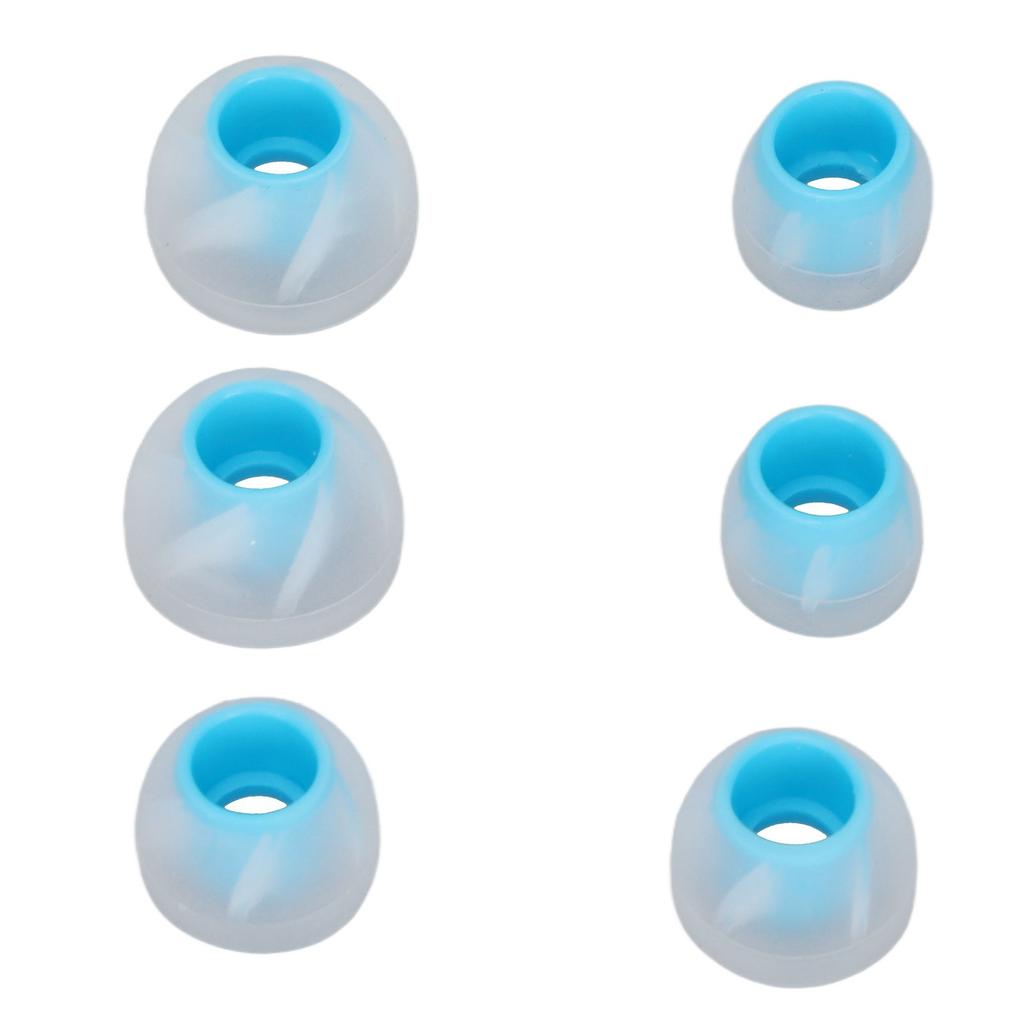 6 шт. Насадки для наушников Силиконовые Мягкие Шумоизоляционные 3 Размера Сменные Вкладыши для 4,5-6,5 мм