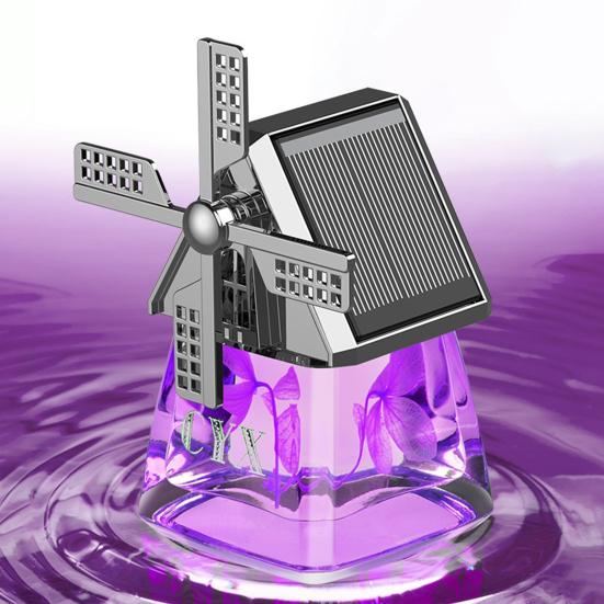 40 мл автомобильный парфюм, ветряная мельница, дизайн, солнечная панель, очистка воздуха, легкий автомобильный вращающийся освежитель воздуха на солнечной энергии