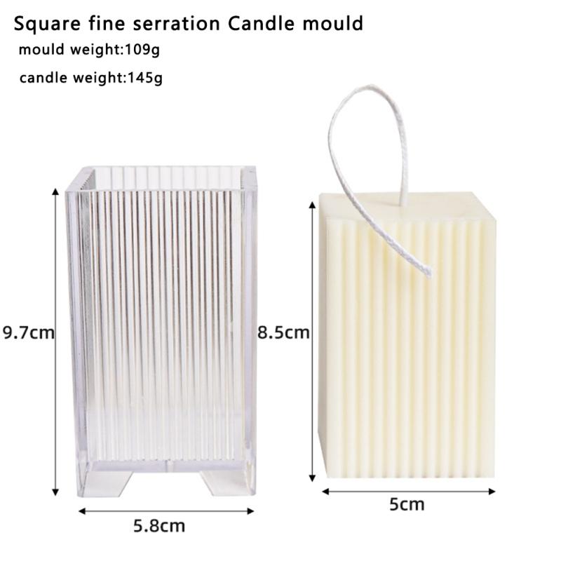 Ручная пластиковая форма для свечей, форма для изготовления ароматических свечей для всех видов круглых длинных полос