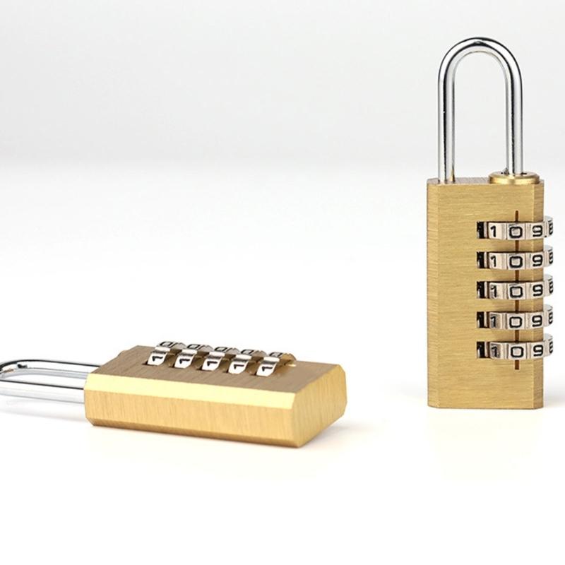 High Security Dials Sturdy Brass Combination Lock Cut Resistant Strength for Home Accessory Storage Solution Backpacks