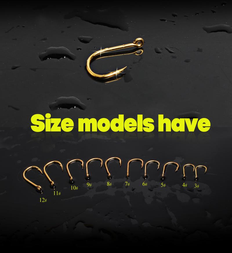 Рыболовные крючки из высокоуглеродистой стали, червячная приманка, рыболовные крючки с пластиковой коробкой, рыболовные инструменты