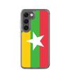 Coque Téléphone - Samsung - Galaxy S23 Plus - Drapeau Birmanie - Souple - Multicolore