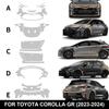 Готовый комплект защитной пленки PPF для Toyota Corolla GR 2023-2024, прозрачная, антицарапающая, для кузова