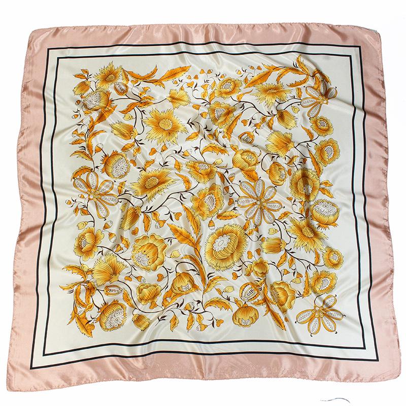 High-quality Luxurious Silk Scarves Headband Scarfs Neck Scarf For Women Chain Silk Scarf Women's Decorative Shawl