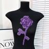 2PCS Handmade Sequin Rose Appliques Flower Clothing Applique Delicate Clothing Patches  Women