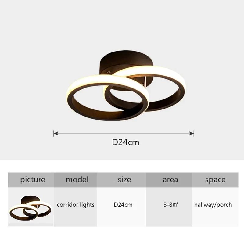 Современный светодиодный потолочный светильник для коридора, лестницы, входа, чердака, квадратной кухни, внутреннего освещения в стиле минимализма, декора комнаты