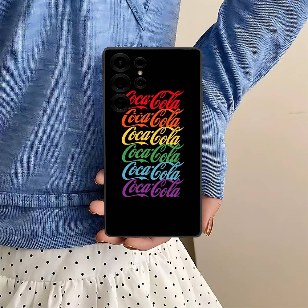 Модный чехол для телефона с логотипом C-Coca C-Cola для Samsung S 24 Fe 25 Ultra Plus 20 Lite 21 30 22 23 24 22 Ultra 5G Fundas