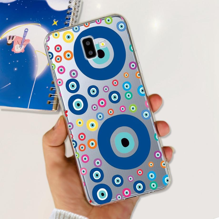 Силиконовый чехол для телефона Samsung Galaxy J4 J6 Plus J8 2018 Масляный цветок Модный Мягкая задняя крышка на Samsung J6 2018 J6+ J610F Чехол