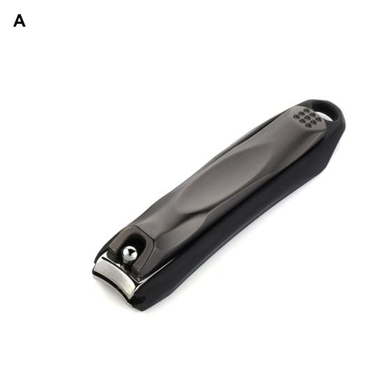 Прецизионные кусачки для ногтей с большим отверстием, острые пропилы, нож для ногтей с защитой от брызг, портативный профессиональный триммер для твердых ногтей и ногтей на ногах из нержавеющей стали