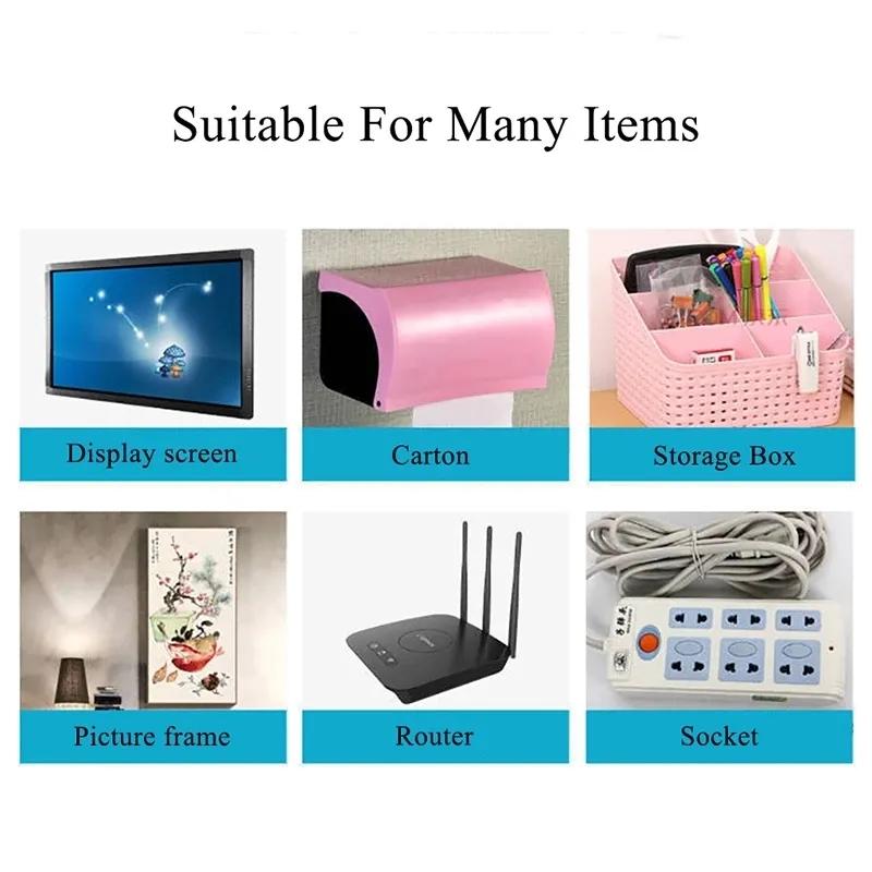 5шт кабельный органайзер двухсторонние клейкие настенные крючки вешалка прочные крючки присоска настенный держатель для хранения