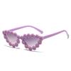 7313 Children'S Cartoon Cat Eye Sunglasses, New Baby Sunshade Cute Flower Glasses, Girls' Fashion Sunglasses