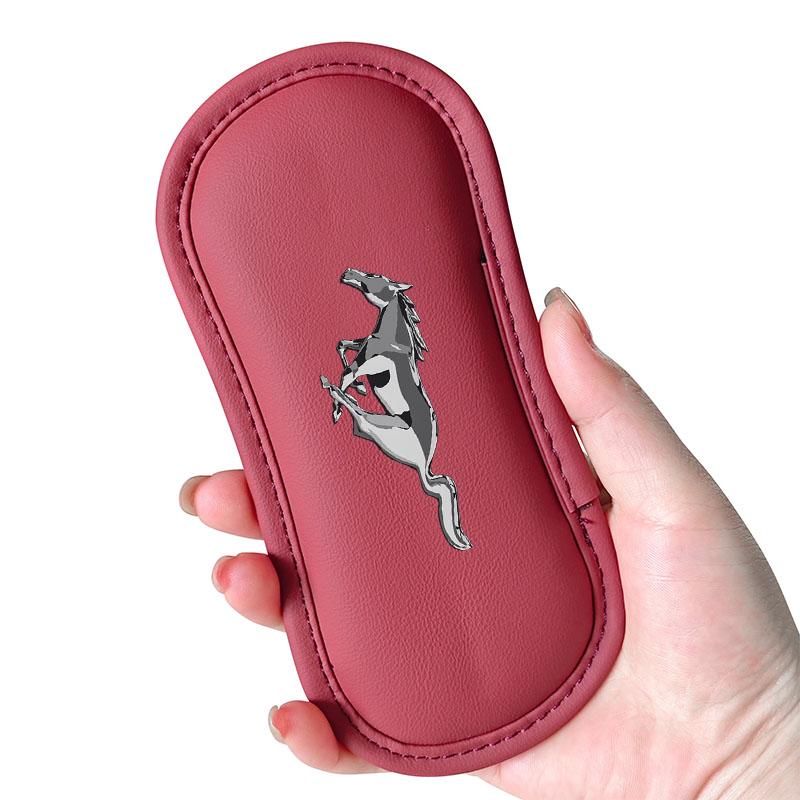 Кожаная автомобильная подушка, автомобильный наколенник, эластичная подушка для ног из пены с памятью для Ford Focus mk2 mk3 Fiesta mk7 Ranger Mondeo mk4 S-MAX Kuga Mustang