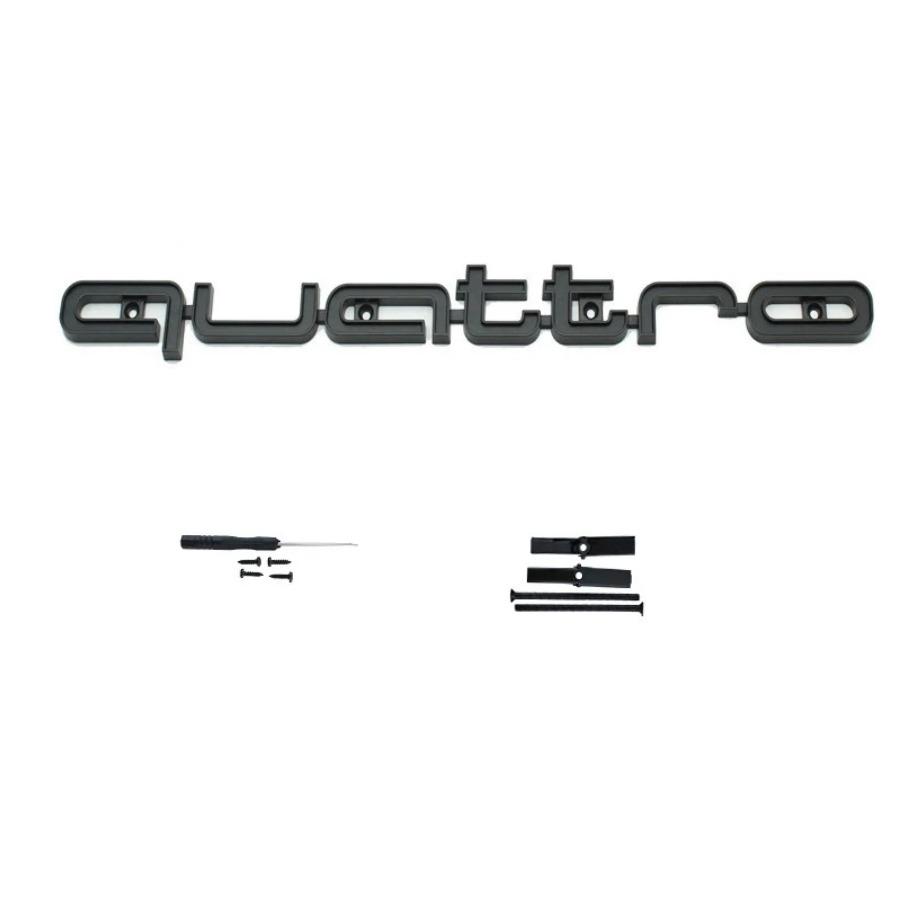 1 шт. Эмблема Quattro 3D ABS Эмблема на переднюю решетку автомобиля для A3 A4 A5 A6 A6L A7 A8 Q3 Q5 Q7 S3 S4 S5 RS3 RS4 RS6 Аксессуары для значка