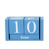 Wooden Blocks Desk Calendar Month Date Display Reusable Farmhouse Rustic Solid Wood Perpetual Calendar Home Office Desktop Decoration