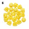 Double Holes Sportswear Accessories Toggle Clip Cord Lock Bean Apparel Shoelace Plastic Stopper