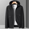 Весенне-осенняя новая мужская куртка со съемным капюшоном, мужская куртка, модная, универсальная, повседневная, мужская куртка