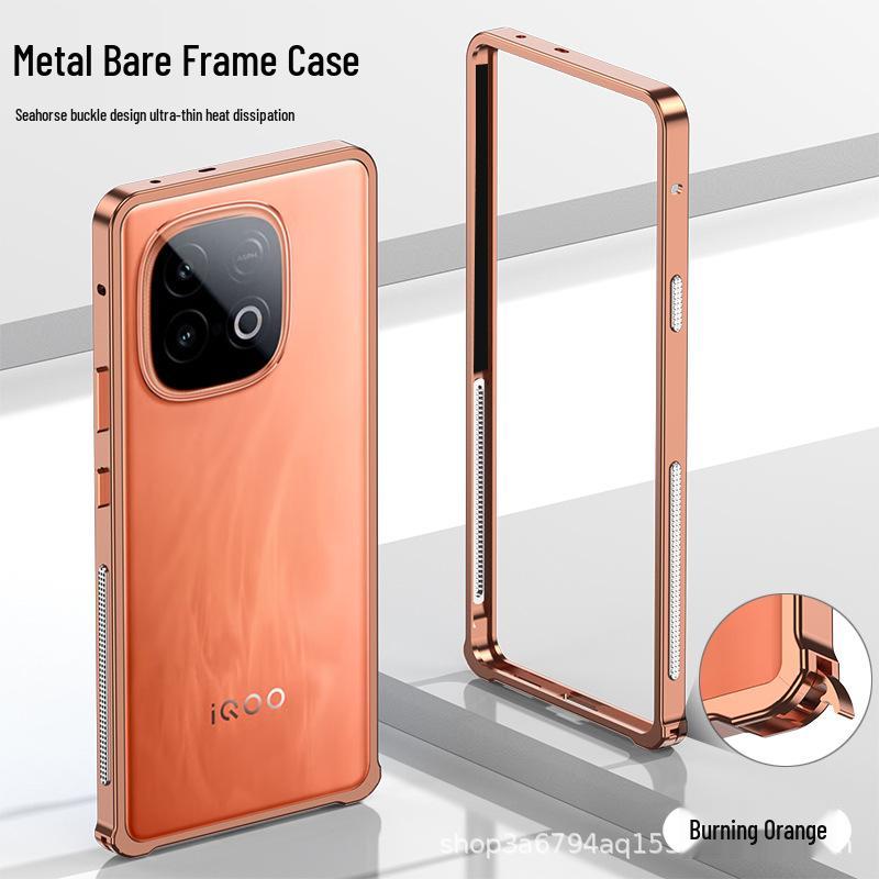 Чехол для телефона IQOO Z10 Turbo Series с металлическим каркасом и застежкой