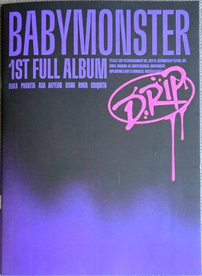 CD BABYMONSTER Drip zip Lock Ver.binder Ver.1-й YGP0485 YG ENT 2024 Южная Корея Мировая Музыка